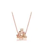 High Quality S925 Sterling silver women designers rose gold pendant Necklace Necklace jewelry