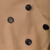Trench Coats Masculinos 2021 Moda Casaco Longo Homens Trespassado À Prova de Vento Sobretudo Masculino Slim Fit Mens Overcoat Plus Size 3xl OZ49