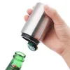 Automatic Bottle Opener Stainless Steel Press Bottles Openers Magnetic Beer Soda Cap Wine Opening Tool Kitchen Bar Accessory WVT0325