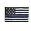 Custom US Thin Blue Line Flags Cheap Price 100D Polyester 3x5ft High Quality With Brass Grommets