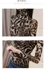 Herfst nieuwe dames sexy bodycon gaze luipaard print lange mouw turtleneck t-shirt plus size smlxlxxl3xl