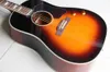 Custom wholesale guitars acoustic electric guitar, J160E model top quality in sunburst