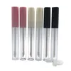 2.5ml Fosco Clear Clave Vazio Gloss Garrafas Recipientes Tubo Tube Pincel Portátil Aplicador Aplicador Wand Cosméticos Sub Engarlamento