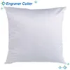 ホワイトプレーン昇華空白の枕カセットクッションカバーカバーファッションピローケース40 * 40 DIYギフト10PCS 201212