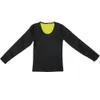 Sauna Suit Shapewear Perte de poids Corset Néoprène Sweat Sauna Shirt Body Shapers Chemise à manches longues + Pantalon Taille Formateur 201222
