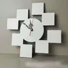2022 ساعة جديدة DIY تصميم صور 12 بوصة تصميم التسامي الحراري الخشب نقل الحرارية الطباعة MDF ساعة الحائط (الوجه ساعة فقط)