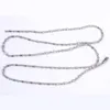 Edelstahl-Perlen-Halskette, Gliederketten, 100 Stück, 50 Stück, Metallkugel-Perlen, verbundene Ketten-Halsketten für Damen, für Schmuckherstellung, 1248p