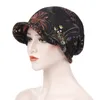 Cloth Hats Big Brim Cap Dual Purpose Man Woman Muslim Turbans Flower Tree Leaf Pattern Fashion Adult Outdoor 10 5er L2