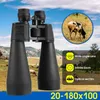 FreeShipping 20-180x100 HD Télescope Grossissement élevé Zoom longue portée Vision nocturne Lentille verte optique Camping en plein air Jumelles de chasse