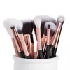 Jessup pinceaux noir Rose or pinceaux de maquillage professionnels ensemble maquillage brosse outils kit fond de teint poudre tampon joue Shader 20101784390