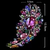 5 pollici Enormi dimensioni eleganti lussuose multicolori strass cristallo diamante grande spilla regalo 10 colori disponibili