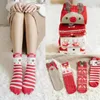 4 Styles Hiver Femmes Chaussette Rouge De Noël Chaussette Mignon Dessin Animé Elk Cerf Chien Chaussettes Coton Garder Au Chaud Bébé Fille Garçon Chaussettes Douces