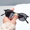 Sunglasses Single Beam Retro Men Blue Gun Metal Sun Glasses For Women Fashion Special Design Eyewear Style Hip Hop Shades UV400