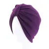 Bonnet en coton doux pour femmes musulmanes, chapeau islamique de chimio, Turban à doublure en Satin