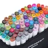 Aanraakmarkeringen voor het tekenen van alcoholmarkeringen Dubbele hoofdschetsmarker voor Sketchingt Painting Blender Supplies 201120