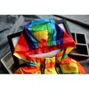 LILIGIRL Boys Girls Rainbow Coat Hooded Sun Water Proof Children's Jacket for Spring Autumn Kids Clothes Clothing Outwear LJ200831