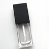 8 ml di alta qualità quadrato vuoto lucidalabbra tubo trasparente labbra balsamo bottiglia pennello contenitore fai da te mini bottiglia riutilizzabile lucidalabbra tubo SN4817