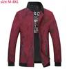 Chaquetas de hombre llegada moda hombres chaqueta suelta Casual Extra grande primavera otoño abrigo fino estampado obeso hombres de talla grande MLXL2XL3XL4XL5XL-8XL1