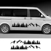 2 stks Autodeur Side Stickers Mountain Forest Decal voor Volkswagen VW Multivan Transporter T5 T6 TOYOTA ELFA ACCESSOIRES