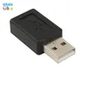 USB 2.0 Тип Мужской Mini 5pin USB типа B 5pin гнездовой разъем адаптера Черный цвет Оптовая 500pcs / много