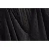 Новые женщины мода v Neck Single Grighles Черная шифоновая рубашка блузки женские женские феминины феминины Chemise Ruffles Рубашки LS4052 201202
