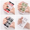 Plein Nail Wraps Art Polonais Autocollants Léopard Decal Bandes Adhésif Faux Ongles Conception Manucure Ensemble Brillant Ongles Autocollants