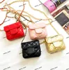 Children Designer Handbag Fashion Girls Letter Princess Mini Messenger Bags Kids PU Change Purse Chain One Shoulder Bags C6716