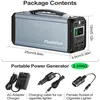 USA STOCk FlashFish 300W Solar Generator Battery 60000mAh Portable Power Station Camping Potable Battery Recharged, 110V USB Ports for CPAP a40