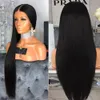 Pre Plucked Full Lace Human Hair Wigs With Baby Hair Straight Brazilian Transparent Lace Wig Braided Glueless Full Lace Wig Remy