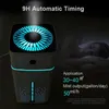 Cubo d'acqua Mini Silenzioso Umidificatore ad ultrasuoni Diffusore di oli essenziali aromatici Terapia aromatica Umidificatore spray Luce a LED Fo2249560