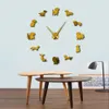 Dachshund fai -da -te grandi pareti clock razza salsiccia doxie gigante orologio moderno wiener art pet shop decor y200109