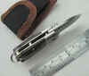 Ny 3,46 tum Damascus Pocket Folding Knife VG10 Damascus Steels Blade Rosewood   Steel Head Handhandsknivar med Nylon -mantel