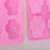 The Silicone Cake Mould soap Mold Baking Mould Cat Paw Silicon Molds Cake Decorating tools kitchen tool accessories LX3597