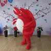 2018 Vente directe d'usine Costumes de mascotte de homard de crabe rouge Vêtements de dessin animé unisexe Thème animal marin Mascotte Costume de carnaval Partie d'anniversaire