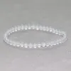 MG0017, venta al por mayor, pulsera de ágata blanca, Mini pulsera de piedras preciosas de 4 mm para mujer, cuentas de piedra natural Mala, joyería de protección energética para Yoga