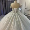 2022 плюс размер арабский ASO EBI роскошные из бисера кристаллы свадебное платье милая кружева сексуальные свадебные платья платья ZJ620