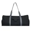 Canvas Yoga Mat Bag Large Fitness Waterproof Bag Yoga Backpack Pilates Mat Case Single Shoulder Gym Mat Carrier Q0705