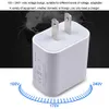 20W PD USB Wall Chargers Power Leverans Snabbladdare Adapter Typ C Plug Fast Charging för iPhone 12 11 Pro Max3530212