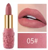 Lápiz labial mate de belleza romántica, tinte de larga duración, labios, cosméticos, lápiz labial 3,8g