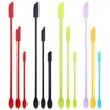 New Baking Product Silicone Mini Spatula Set Lengthened Cosmetic Bottle Jam Double-head Scraper Kitchen Cake Tool Accessories 20220122 Q2