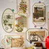 20Sets/Lot Memo Pads Sticky Notes Vintage Plant Flower Paper Junk Journal Scrapbooking Stickers Office School Stationery 201015