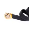 Luxury Famous s Ratchet Tiger Head Automatic Pin Buckle Busins Genuine Leather Men Diamond Belt