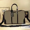 Klassieke maat 45 Handtas Fashion Travel Bags For Men Real Leather Women Crossbody bakken schoudertas voor damesman 45 27 24cm169g