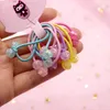 10 szt./Zestaw prosty koreański kolor przezroczyste koraliki dzieci wiązane gumowe elastyczne opaski do włosów do dziewcząt akcesoria do włosów