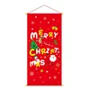 Les derniers modèles sont de nombreux styles, 80x40cm de taille, tissu suspendu de Noël, bannière suspendue d'arbre de Noël, fête, décoration murale de l'hôtel