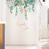 꽃 벽 스티커 DIY 식물 거실에 대 한 벽 데칼 잎 아이들 침실 보육 홈 인테리어 201130