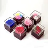 Valentine's Day Gift Packaging Box Preserved Flower Jewelry Cosmetic Gift Box Acrylic Preserved Flower Packaging Box