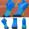Mäns strumpor halvtryck fotboll sport kompression kort korg ull färgglada osynliga strumpor snabb torra män ankel sock1