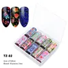 NA063 10Pcs Starry Sky Nail Foils Holographic Transfer Water Decals Nail Art Stickers DIY Image Nail Tips Decorations Tools8499960