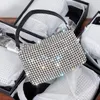 Borsa di lusso da donna Borsa a tracolla con diamanti Borsa a tracolla Tote Borsa a tracolla con strass lucidi Borsa da donna Pochette 2023